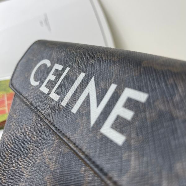 【12期0利率】Celine老花三角飯糰包【9成新】 