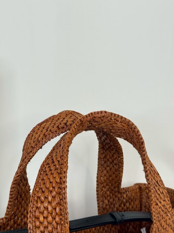 【分期0利率】LOEWE 小號拉菲草手提包【9成新】 