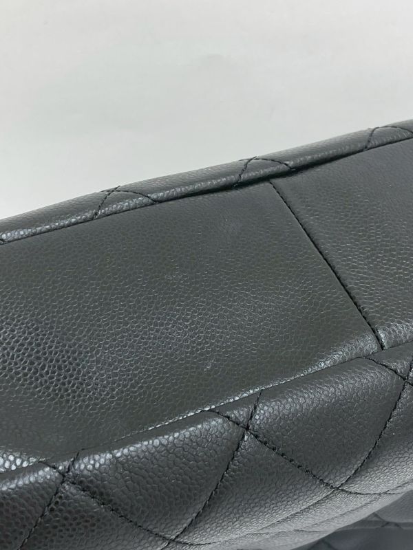 【9成新】CHANEL 顆粒牛皮托特手提單肩包 