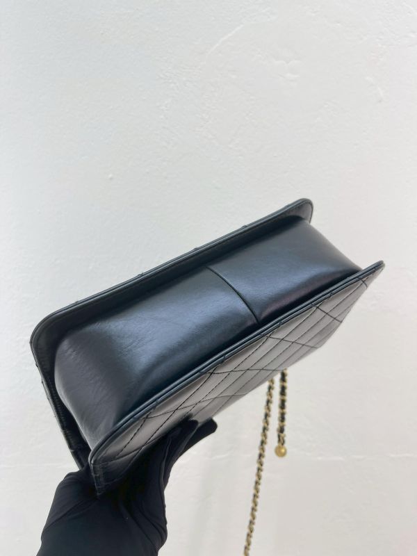 【9成新】CHANEL 雙金球口蓋包 