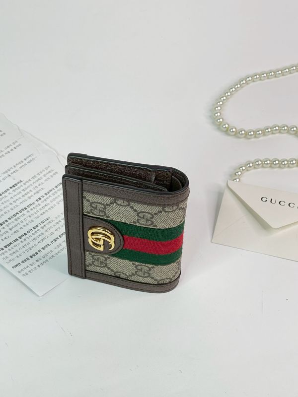 【分期0利率】GUCCI OPHIDIA GG零錢對開短夾【95成新】