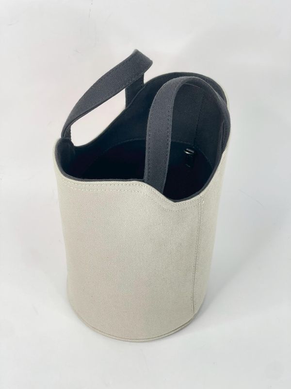 【95成新】BALENCIAGA WAVE BB 印花帆布水桶包 