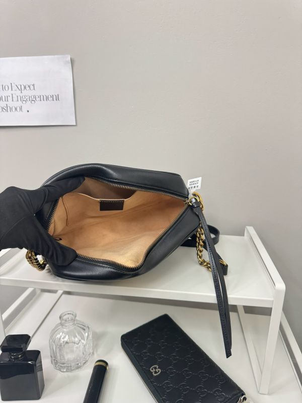 【分期0利率】GUCCI Marmont 相機包黑金【9成新】 
