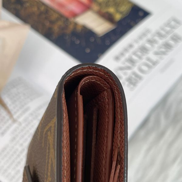 【12期0利率】LV Victorine 老花三折短夾【95成新】 