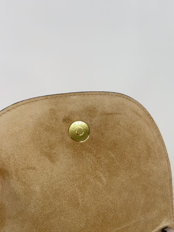 【分期0利率】LOEWE MINI GATE 雙層包 沙色【99成新】 