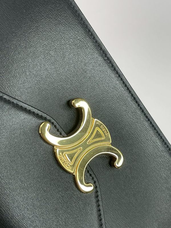 【95成新】CELINE MARGO 亮澤牛皮革WOC 