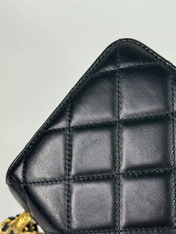 【99成新】CHANEL 雙金球迷你口蓋包 