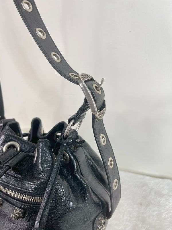 【分期0利率】BALENCIAGA LE CITY 迷你水桶包 【95成新】 