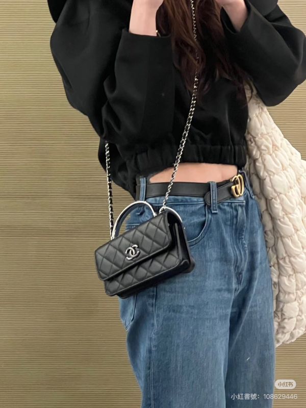 【分期0利率】CHANEL 24C琺瑯 HANDLE WOC【95成新】