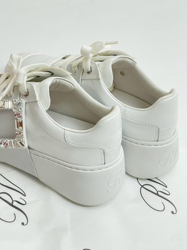 【95成新】Roger Vivier Viv' Skate 皮革運動鞋 38號 