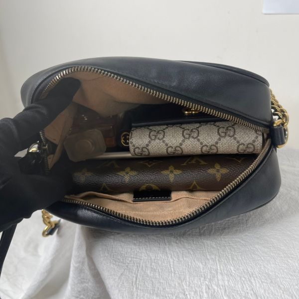 【12期0利率】GUCCI Marmont 相機包黑金【9成新】【現金價】 