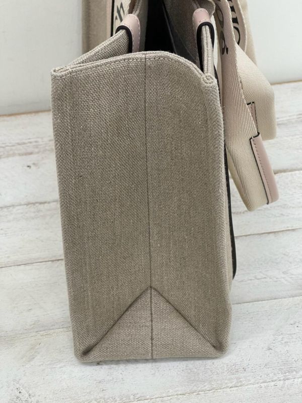 【9成新】Chloé 中號Woody Tote Bag 粉 