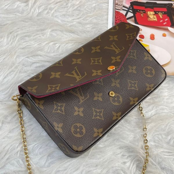 【12期0利率】 LV LV Félicie Pochette 舊款老花三合一 (非絨布內裡)【9成新】 