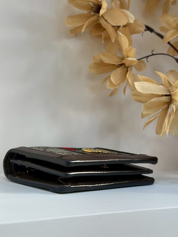 【分期0利率】GUCCI OPHIDIA GG零錢對開短夾【9成新】 