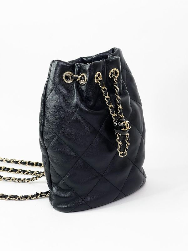 【9成新】CHANEL 24S 束口後背包 