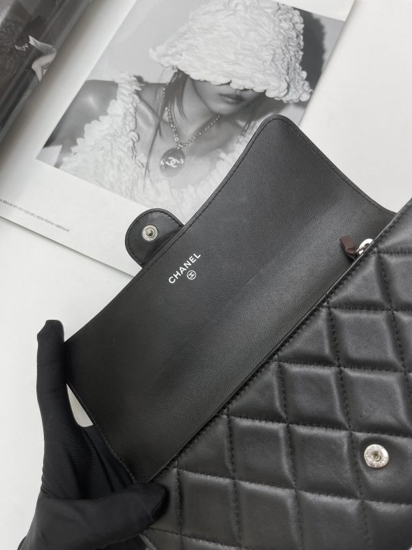 【95成新】CHANEL COCO 經典翻蓋長夾 
