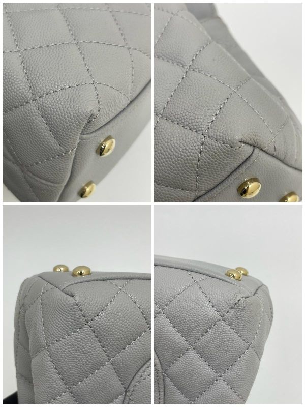【95成新】CHANEL荔枝牛皮coco handle small 