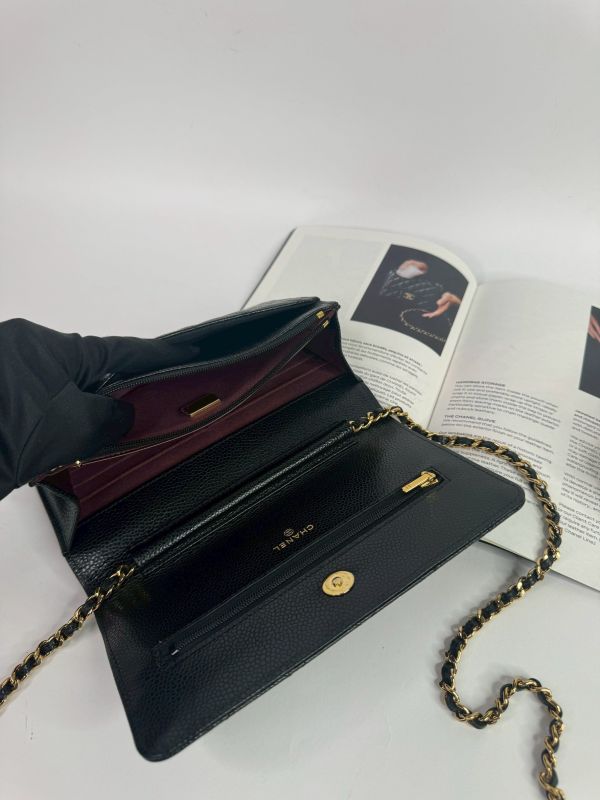 【分期0利率】CHANEL 魚子醬 WOC 黑金牛 【95成新】 