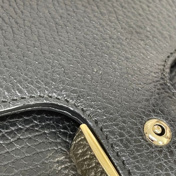 【12期0利率】GUCCI 雙G扣 荔枝牛皮雙層鍊條斜背包【9成新】 