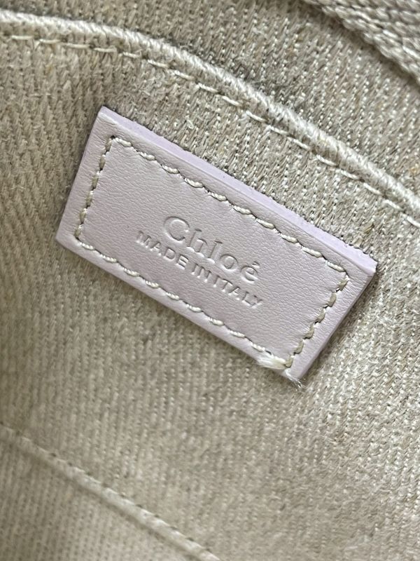 【分期0利率】CHLOE  MINI WOODY TOTE背帶刺繡款【95成】 