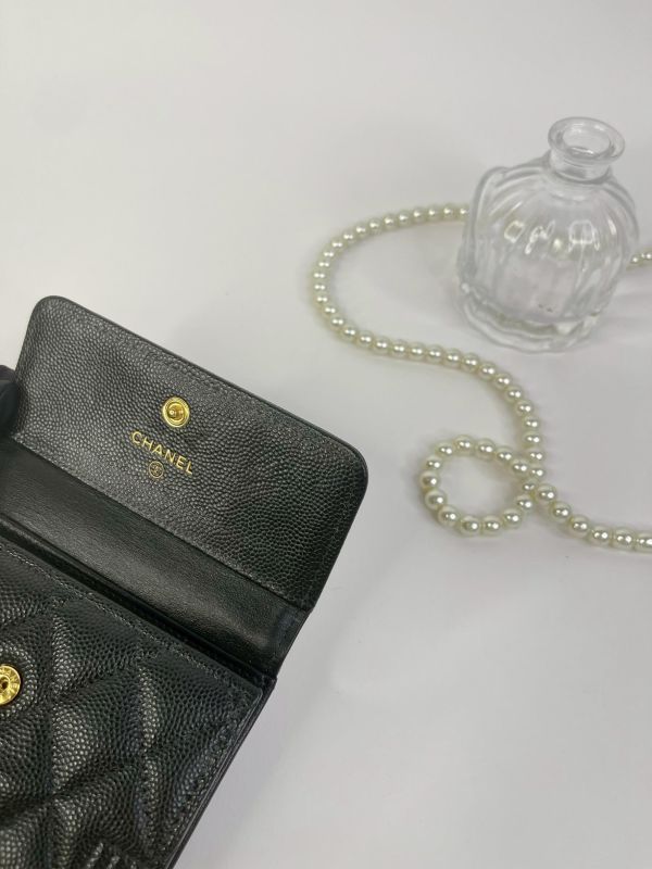 【9成新】CHANEL BOY 三折短夾 