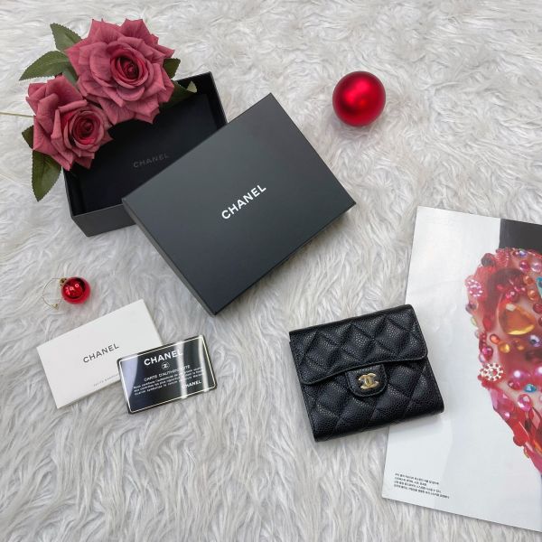 【12期0利率】CHANEL COCO三折短夾【全新閒置】 