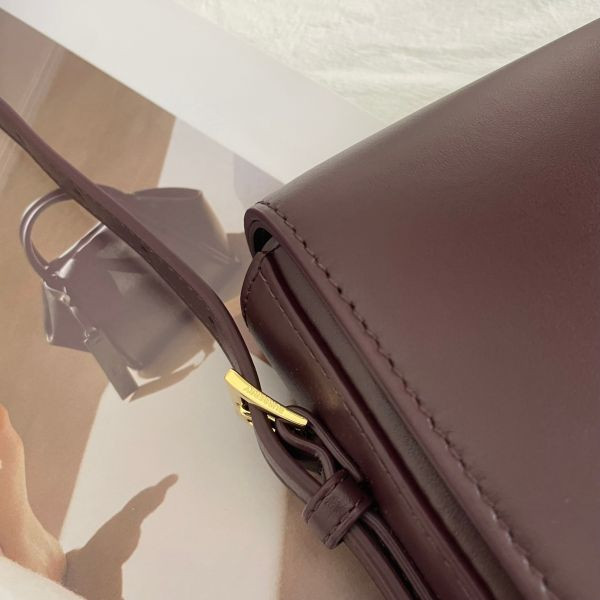 【未用閒置品】BURBERRY Grace 方胖 酒紅 