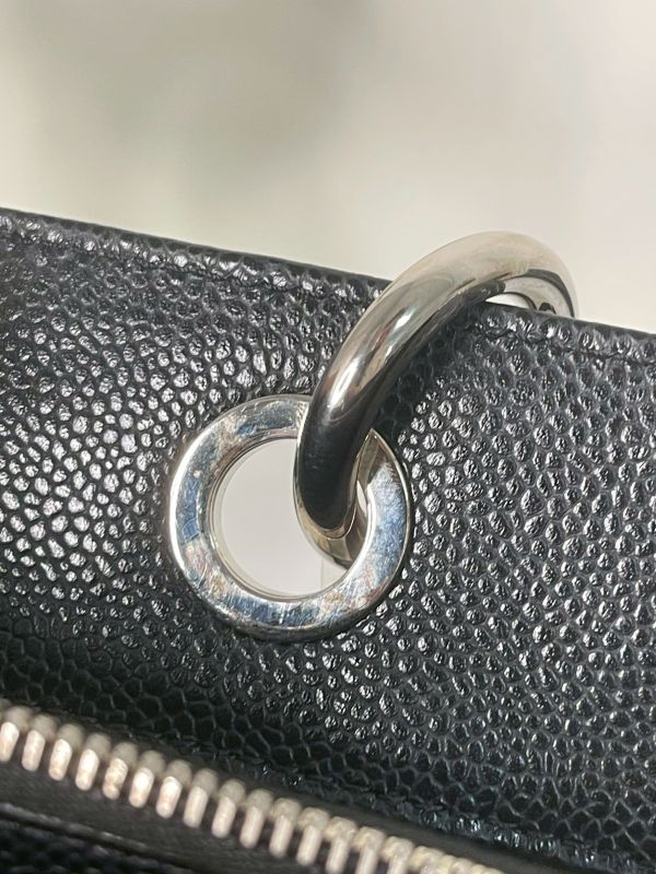 【分期0利率】CHANEL GST 雙C LOGO 荔枝牛皮托特包【95成新】 