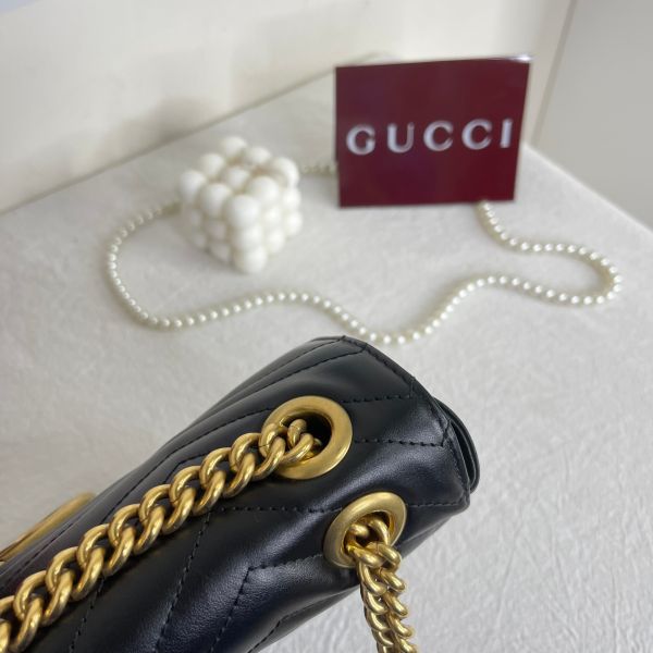 【12期0利率】GUCCI Marmont 小號肩背包【24年10月台灣購證】【99成新】 