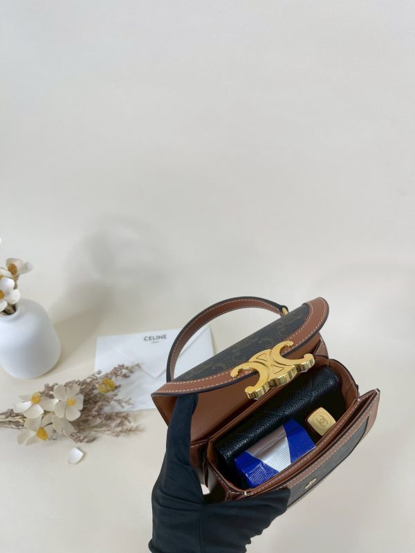 【分期0利率】CELINE BESACE CLEA標誌印花迷你手袋【全新品】 