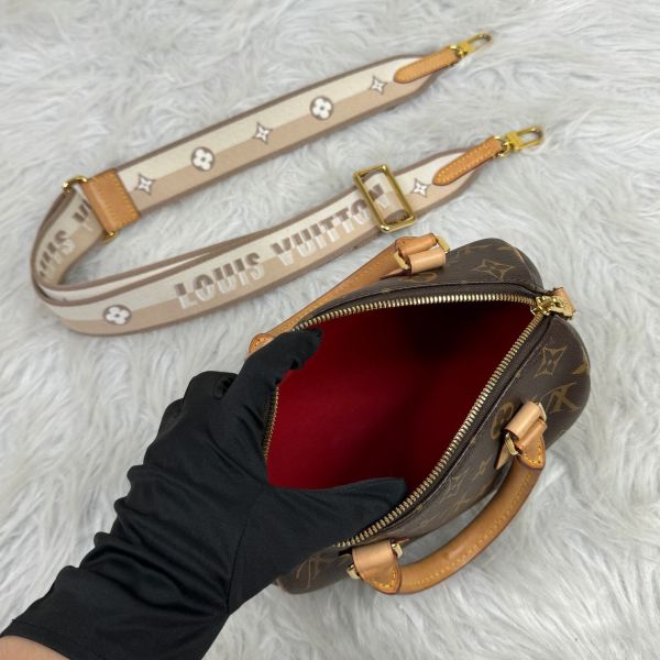 【12期0利率】LV SPEEDY 20  奶茶色【95成新】 