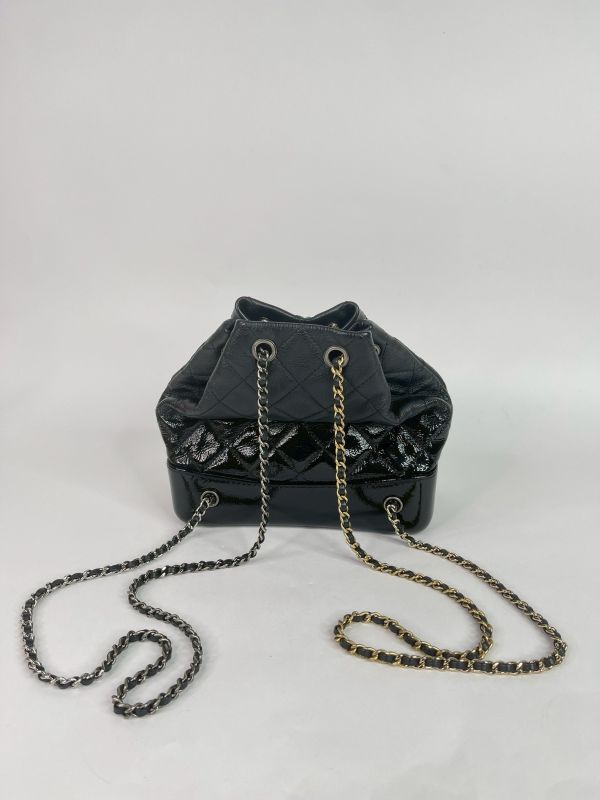 【9成新】CHANEL Gabrielle 後背包 漆皮漸層 