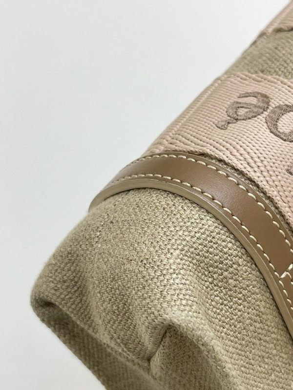 【95成新】CHLOE  MINI WOODY TOTE背帶刺繡款 