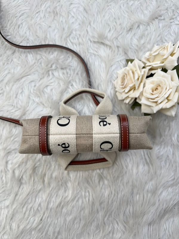 【12期0利率】CHLOE WOODY TOTE 迷你 棕色【95成新】 