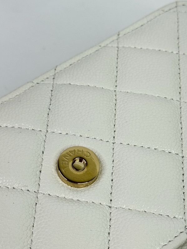 【分期0利率】CHANEL 魚子醬 WOC 白淡金 【95成新】 