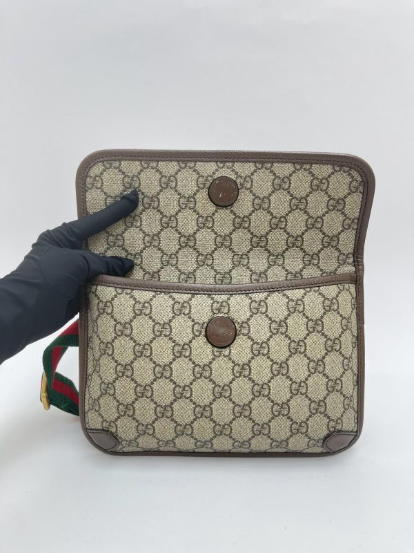 【95成新】GUCCI Supreme虎頭胸包 