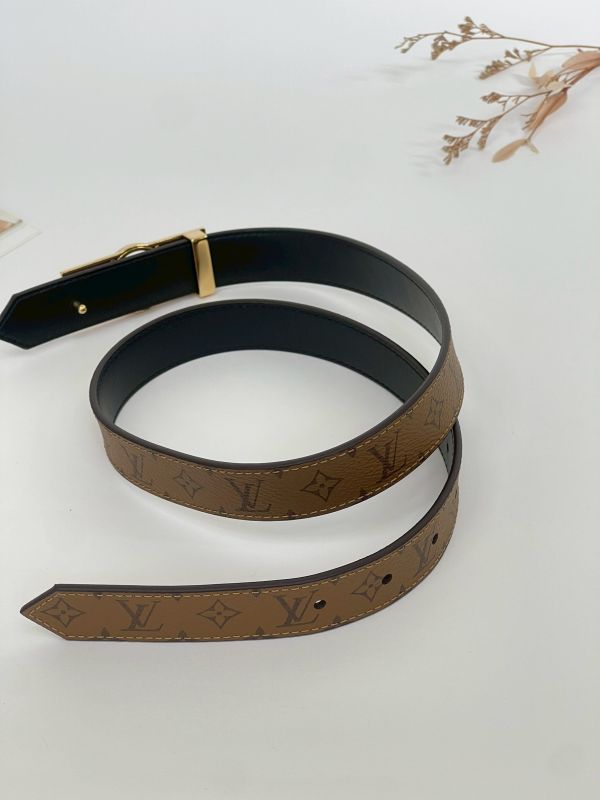 【分期0利率】LV Dauphine 25MM雙面皮帶【95成新】 