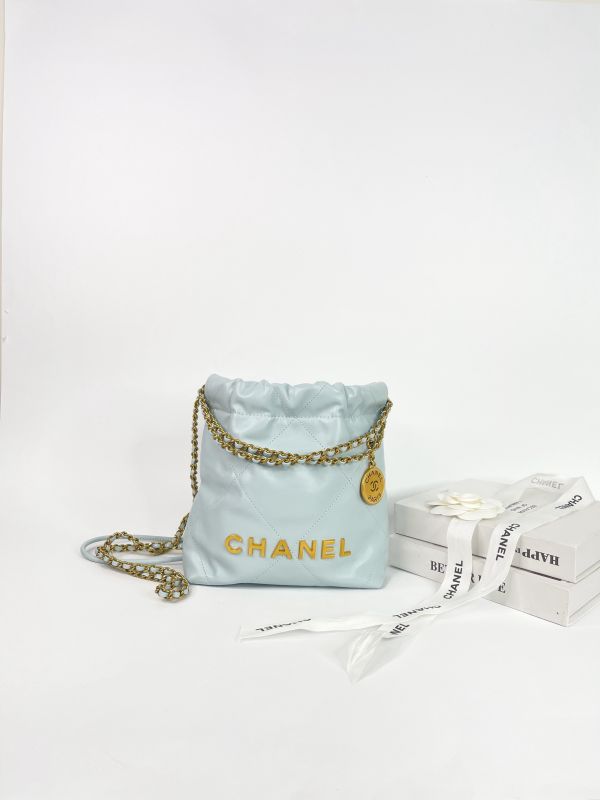 【95成新】CHANEL 22 迷你束口包 
