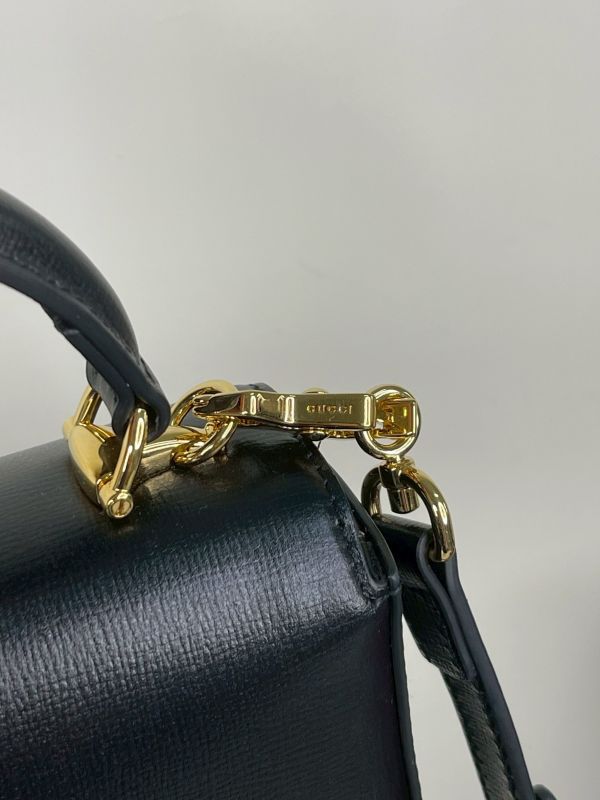 【分期0利率】GUCCI Horsebit1955 迷你手提肩背包【99成新】 