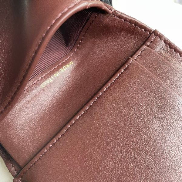 【9成新】【12期0利率】CHANEL 三折短夾 牛皮黑/淡金 