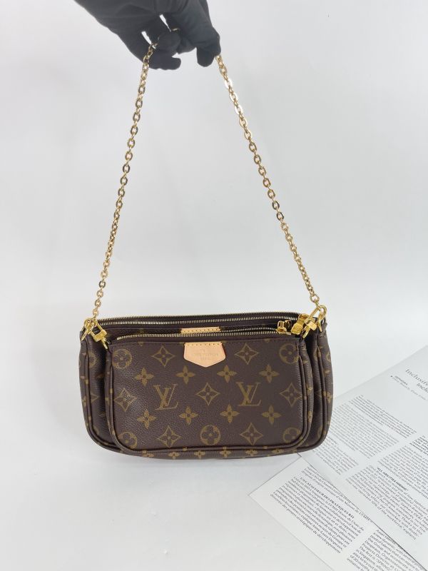 【95成新】LV 五合一麻將包 粉色 