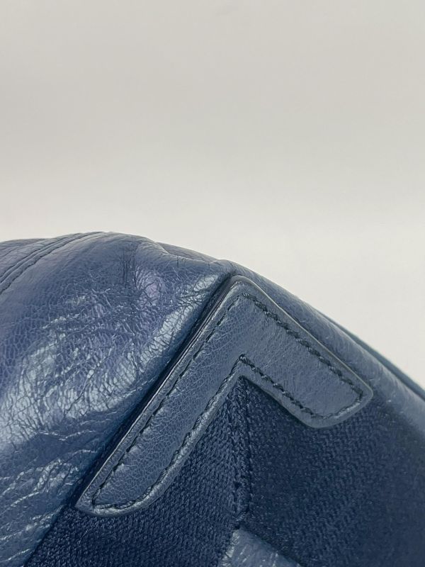 【95成新】BALENCIAGA NAVY CABAS XS 羊皮款 