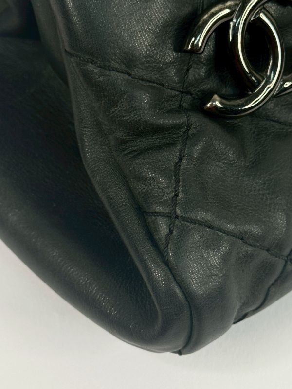 【分期0利率】CHANEL  閃亮皮革保齡球兩用包【9成新】 