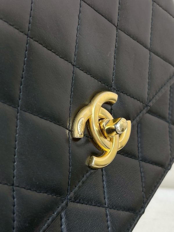 【9成新】CHANEL 雙金球口蓋包 
