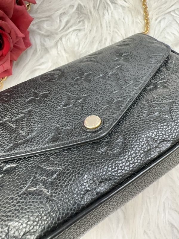 【12期0利率】LV Félicie Pochette 舊款壓紋老花三合一 (非絨布內裡)【21年9月台灣購證】【88成新】 