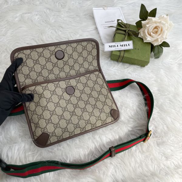 【12期0利率】GUCCI  Supreme虎頭胸包 【99成新】【現金價】 