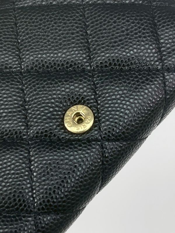 【85成新】CHANEL  COCO迷你雙層三折短夾 