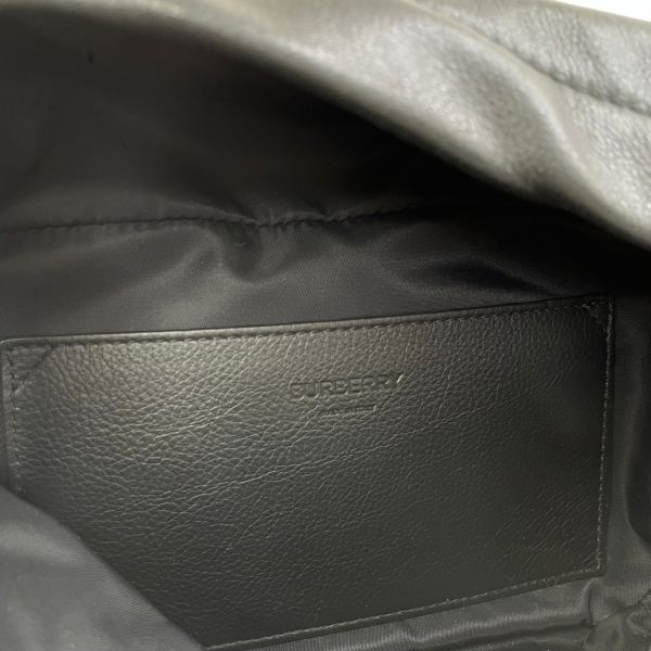 【12期0利率】BURBERRY 皮革字母壓印腰包【95成新】 