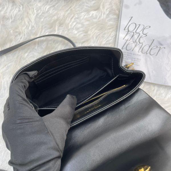【12期0利率】 YSL LOULOU絎縫皮革Toy手袋 MINI  【99成新】 