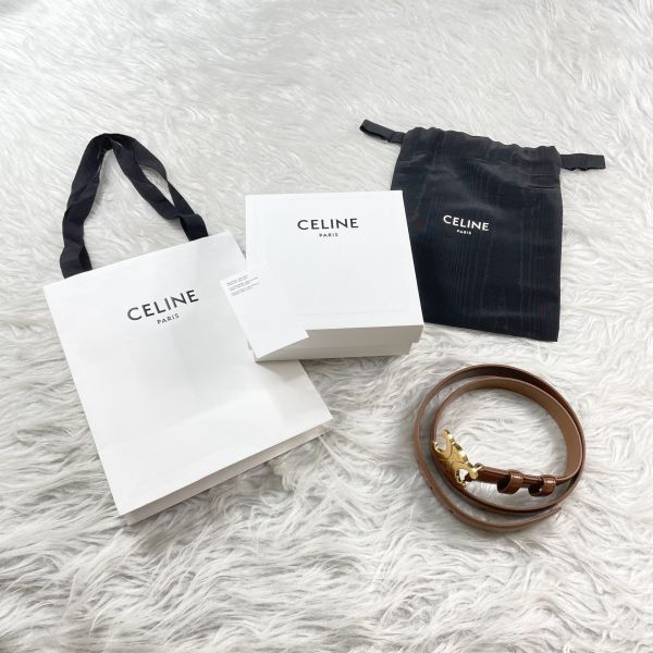 【12期0利率】CELINE 凱旋門2.5cm皮帶【全新品】【現金價】 